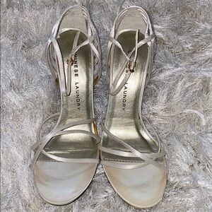 Chinese laundry white heels